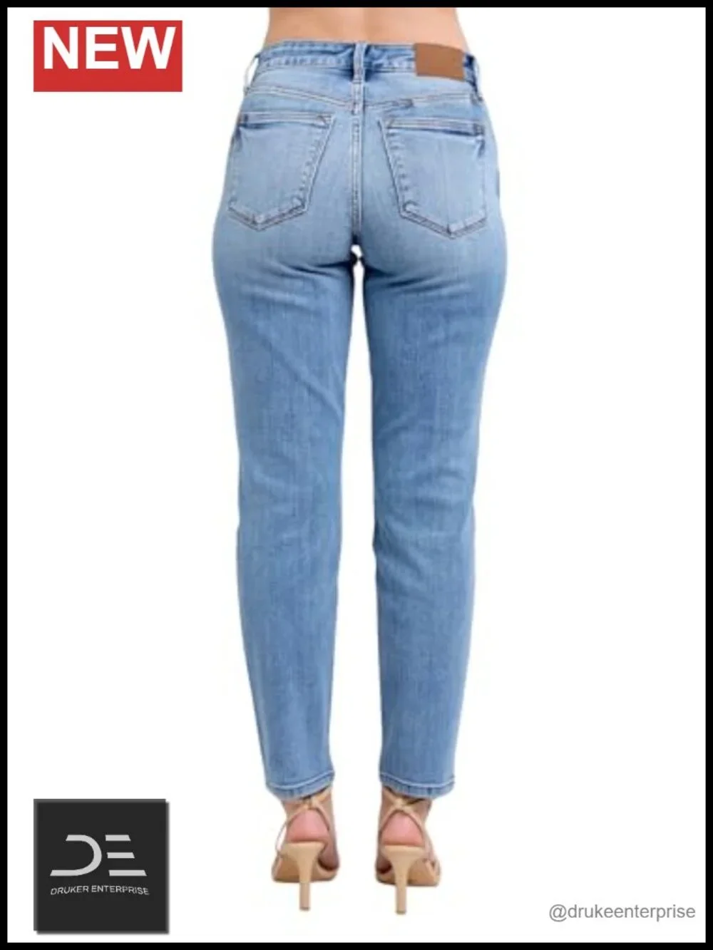 Mid-Rise Vintage Wash Slim Fit Jeans with Cell Phone Pocket